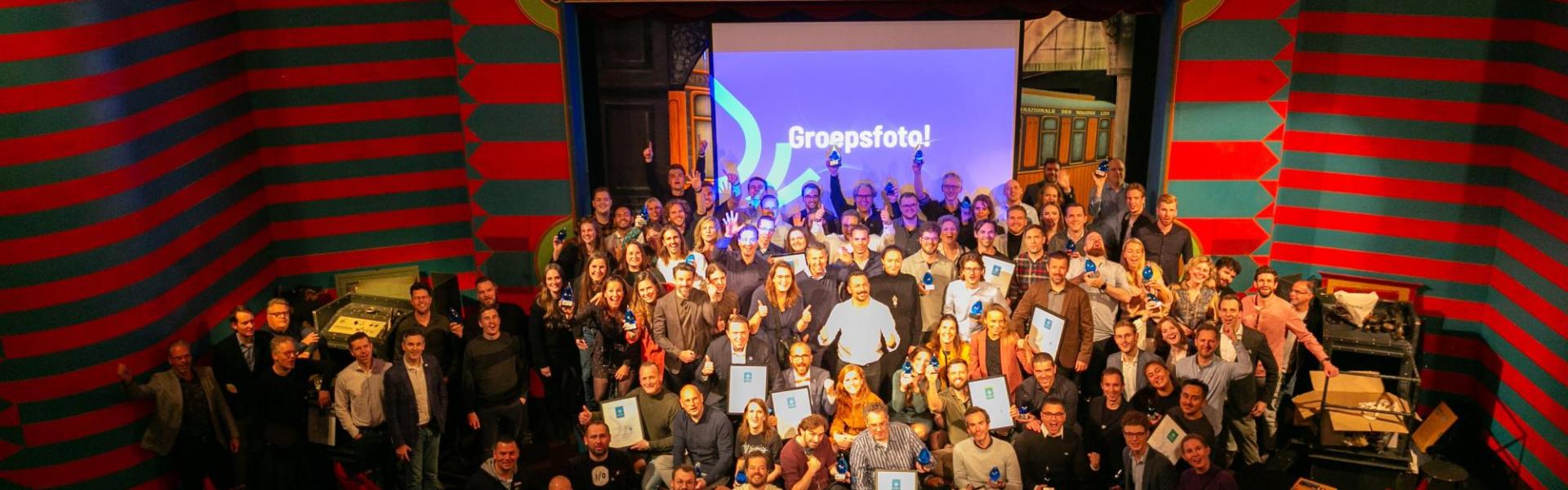 Groepsfoto Winnaars Splash Awards 2023